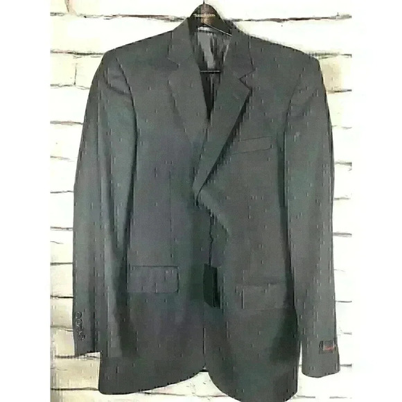 Michael Antonio Other - NWT Antonio Cardinni Mens Size 40L 34W Gray One Button Suit Jacket